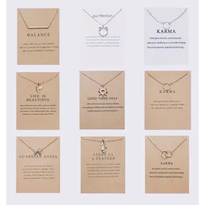 Boutique NEW Balance Bar Necklace Gold Minimalist‎ Pendant Delicate Chain Jewelry Gift thumbnail 10