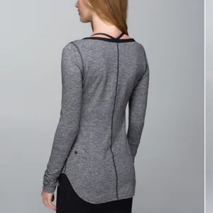 Lululemon Heathered Black Awesome Henley thumbnail 8