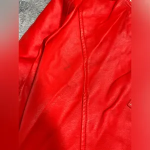 Riverdale south side serpents cherry faux leather Moto jacket large thumbnail 13