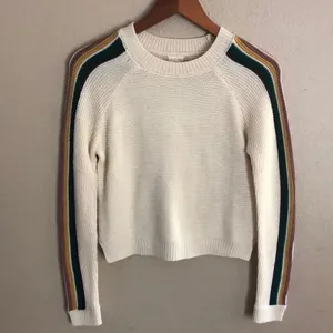 Altar’d State Over The Rainbow Crop Sweater Size Small Oversized thumbnail 2