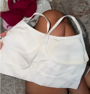 White sports bra thumbnail 2
