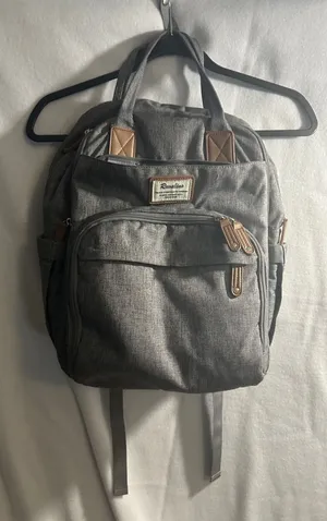 Ruvalino Diaper Bag Backpack Grey Heathered Travel Multi thumbnail 1