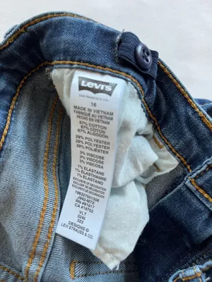 Levi’s Jean 720 High-Rise Super Skinny Blue Denim 24 size 16 girls thumbnail 4