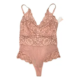 We are Hah Brown Sugar Bodysuit( Size Small) Tan thumbnail 6
