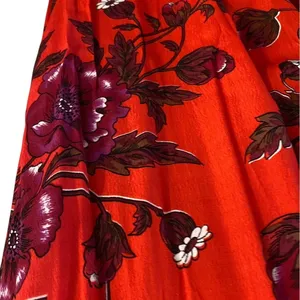 Anthropologie Wide Leg Floral Trousers paper bag spring lightweight Whimsical thumbnail 5