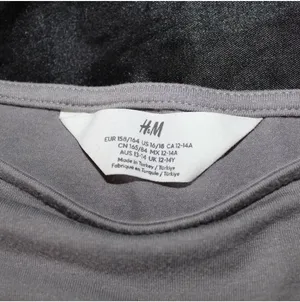H&M gray fitted long sleeve top thumbnail 2