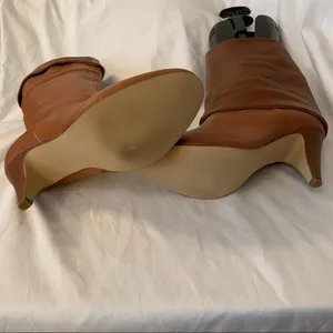 NWT Vintage Steve Madden Jupiterr Cognac Convertible Leather Boot thumbnail 3