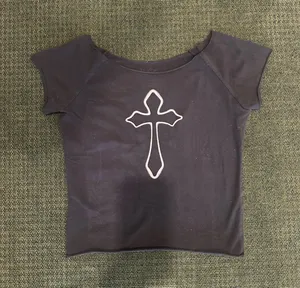 Brandy Melville/John Galt Cropped Off-The-Shoulder Cross Top thumbnail 1