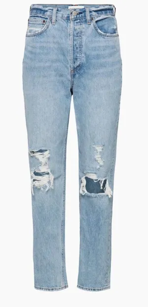 Aritzia Denim Forum The BF High Rise Loose 28" Light wash Size 25 thumbnail 1