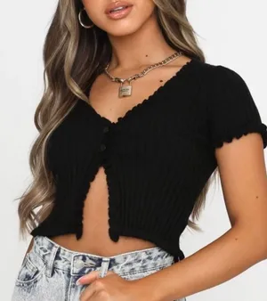 White Fox Knit Top thumbnail 1