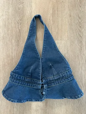 Denim Halter Top thumbnail 3