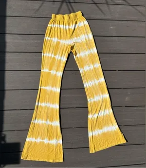 Billabong Sunburst Wave Yellow Flare Pants thumbnail 1