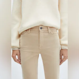 Mango Cream-Colored cropped flared Corduroy Jeans‎ thumbnail 10