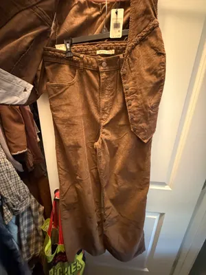 Levi's SET Ribcage Wide Leg Braided Women's Set- Brown thumbnail 8