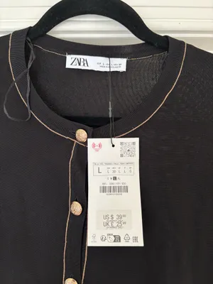 ZARA Black and Gold Cardigan thumbnail 6