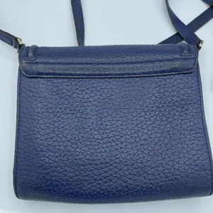 Kate Spade NY Merrick Blue Crossbody Handbag Pebbled Leather Purse Bag Gold thumbnail 3