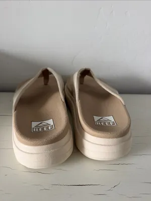 REEF Cushion Bondi Platform Flip Flops Women’s 7 Vintage Oasis Tan Cream Sandals thumbnail 5