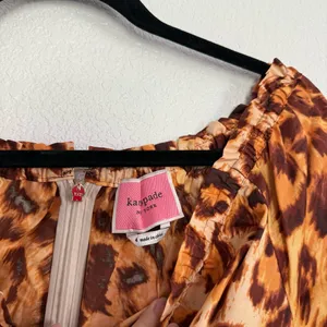 Kate Spade Panthera Cheetah Print Midi Dress 4 thumbnail 5
