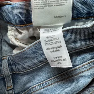 AGOLDE Nico High Rise Slim Jeans Womens 28 Blue Button-Fly Denim Distressed thumbnail 7