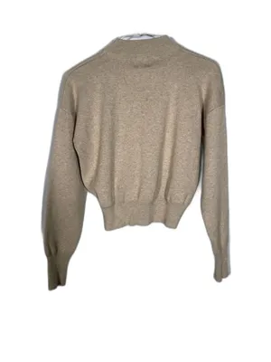 Princess Polly Womens Beige Fitted Wool Blend Sweater Medium/Large thumbnail 4