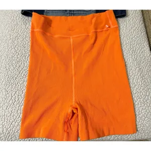 Free people movement orange shorts thumbnail 2