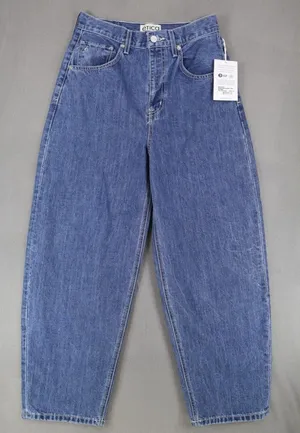 NEW ETICA Iris Relaxed Barrel Denim Jeans‎ Size 27 Fistral Slouchy Baggy Casual thumbnail 1