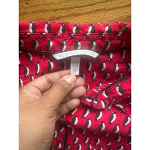 Victoria’s Secret Penguin PJ Set S Red Pants Cozy thumbnail 8
