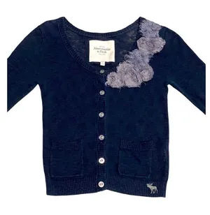 Abercrombie and Fitch Navy Blue Long Sleeve Sweater Size Small thumbnail 1