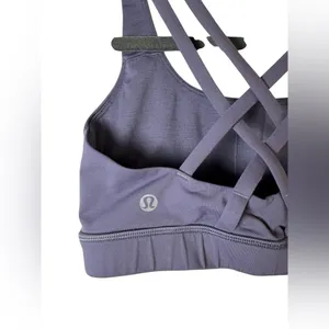 Lululemon Energy Bra Purple Quartz Size 4 Strappy Medium Support‎ Sports Bra thumbnail 7