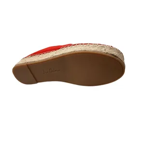 Sam Edelman Carrin Red Suede Espadrille Slip On Platform Sneakers Womens‎ 7M 37 thumbnail 4