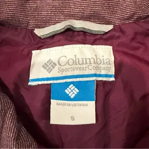 Columbia Dandi Camp Insulated Quilted Vest Women’s Small Maroon Red Mock Neck thumbnail 5