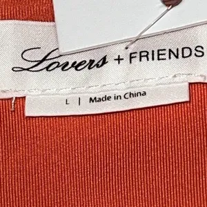 Lovers + Friends Olsen Mini Dress Coral Women Size Large Lined Sleeveless New‎ thumbnail 8