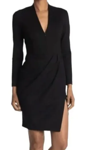 Amanda Uprichard -731 NWT‎ Women's Black Joaquin Night Out Zipper Dress Size S thumbnail 1