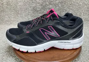 New Balance 543 Woman's Comfort Ride Running Shoe 10B black-pink WE543BB1 thumbnail 1