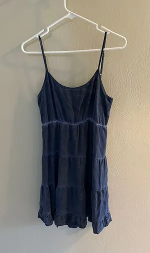 Cotton On Blue and White Tie Dye Dress thumbnail 1