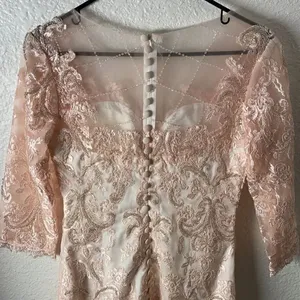 Pink Cocktail Dress - Intricate Beautiful Beading Approx Size 4 thumbnail 5
