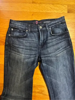 7 For All Mankind Roxanne Denim Stretch Jeans Dark Wash Blue Women's 14 thumbnail 4