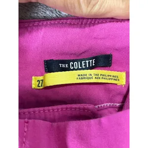 Maeve by Anthropologie The Colette Pink Wide Leg Pants Linen Blend Size 27 thumbnail 6
