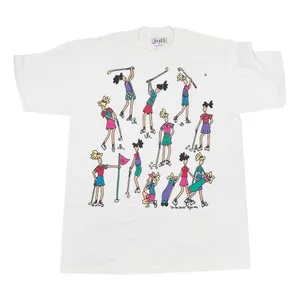 Vintage Juli 1992 Graphic Tee On the Course Women's Golf Cotton Size Medium NWT thumbnail 2
