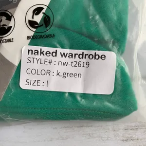 NWT Naked‎ Wardrobe Smooth Side Asymmetrical Crop Top in Kelly Green thumbnail 4