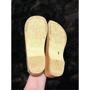 Bastad Original Wooden Clog Brown Tan Leather Made in Sweden Slip On 38 7.5 thumbnail 5