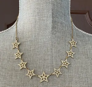 by Baublebar Gold Crystal Star Necklace thumbnail 2
