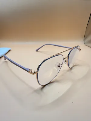 ZEELool Lightweight Gold Aviator Glasses Frame, Unknown prescription thumbnail 3