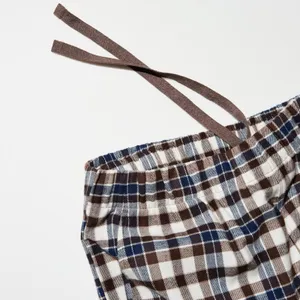 Uniqlo Flannel Pants | Checked NWT Brown Large thumbnail 4