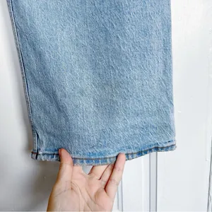 Abercrombie • Curve Love Low Rise Baggy Jean medium light wash faded distressed loose thumbnail 11