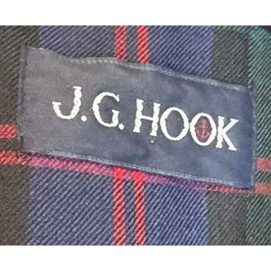 J.G. Hook Women Blazer Jacket 100% Wool Vintage 90's‎ Plaid Lined Full Zip Sz. 8 thumbnail 5