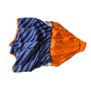 Nike Dri-FIT Tempo Running Shorts Purple Zebra Print Orange Trim Women's M thumbnail 8