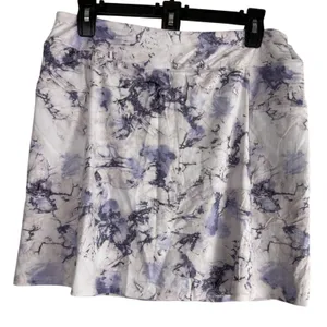 N'vo Layla‎ Skort Lavender Marble Print LivCool UPF 50 Golf Tennis Skirt Med NWT thumbnail 1