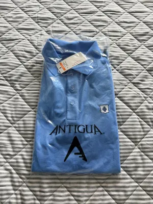 Antigua Baby blue Men’s polo shirt thumbnail 7
