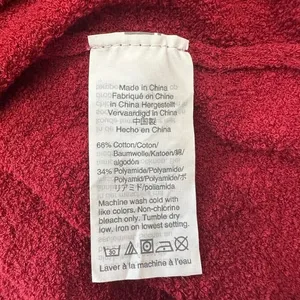 Madewell Marin Tie Front Sweater Tee In Deep Crimson Womens‎ XL thumbnail 7
